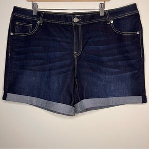 #117 R|evolution by Ricki’s Brooke Mid-rise Dark Denim Short